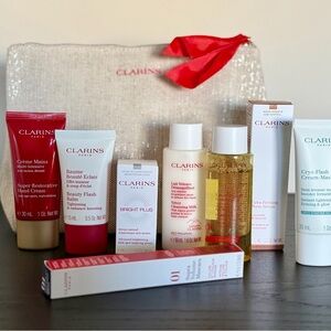 Clarins Skin Care Collection with Full size Supra Volume Mascara